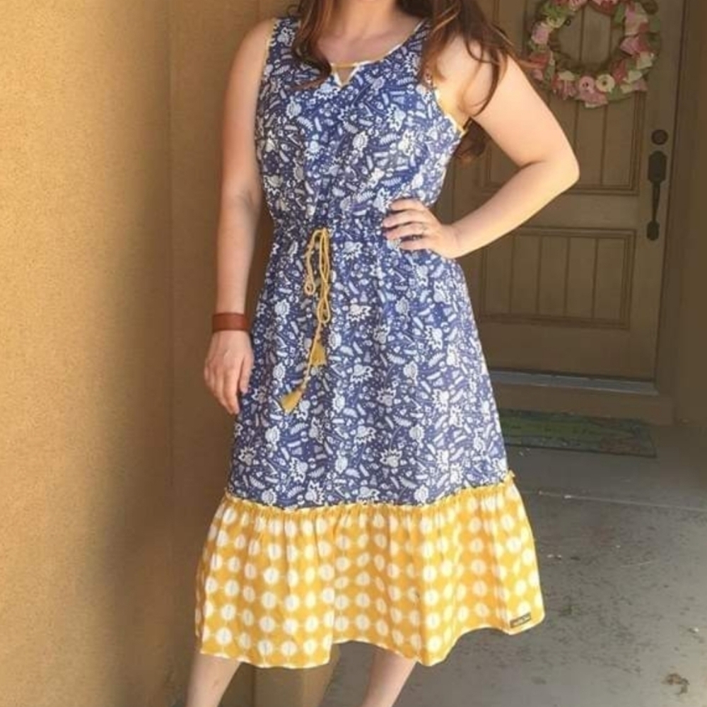 Matilda Jane Blue Ridge Dress M - Picture 2 of 7